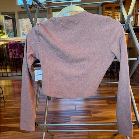 NWT Free People Elegant Clay Pink Twist Front Top - Picture 7 of 8
